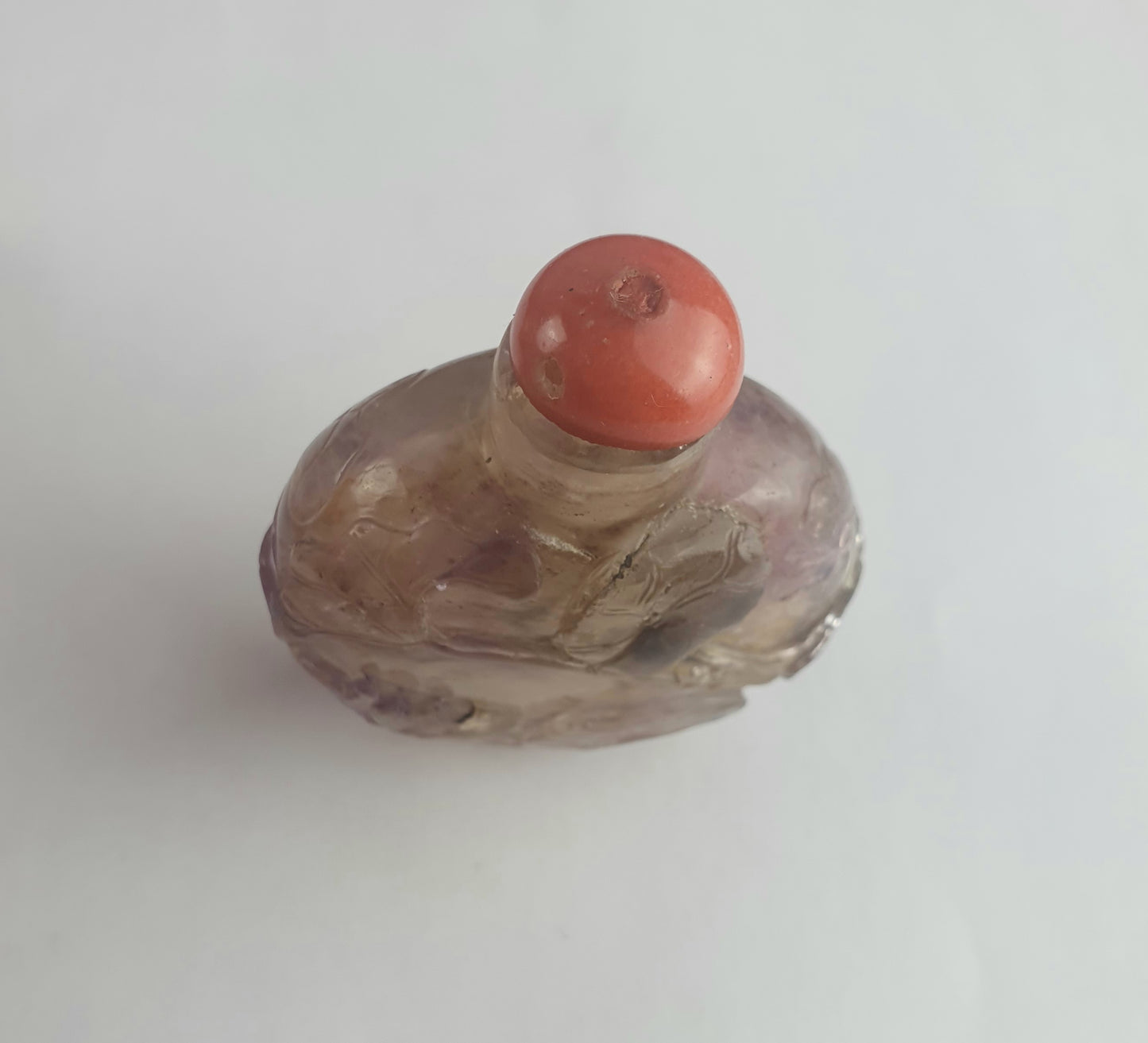 Chinese Qing Amethyst Snuff Bottle