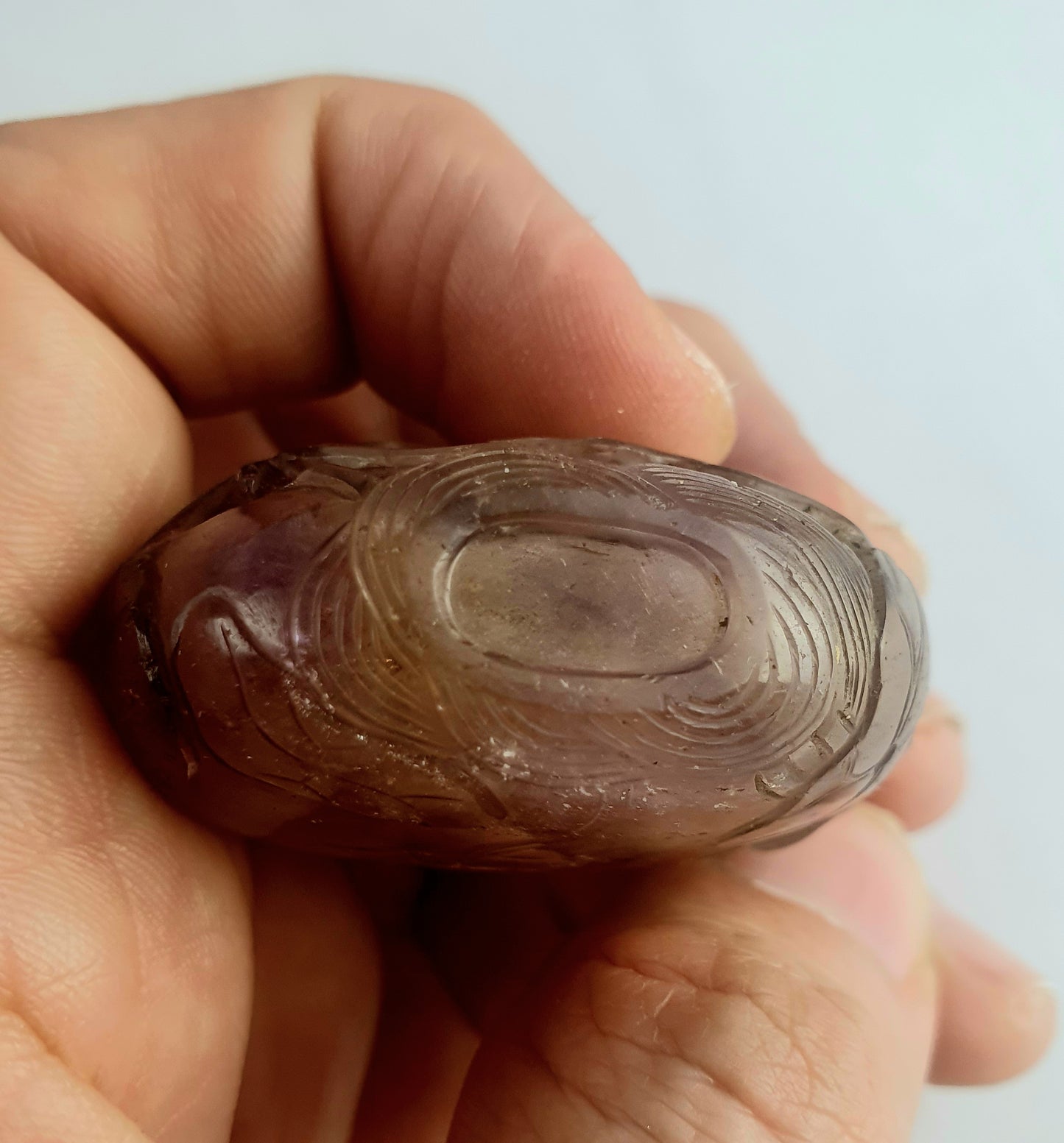 Chinese Qing Amethyst Snuff Bottle