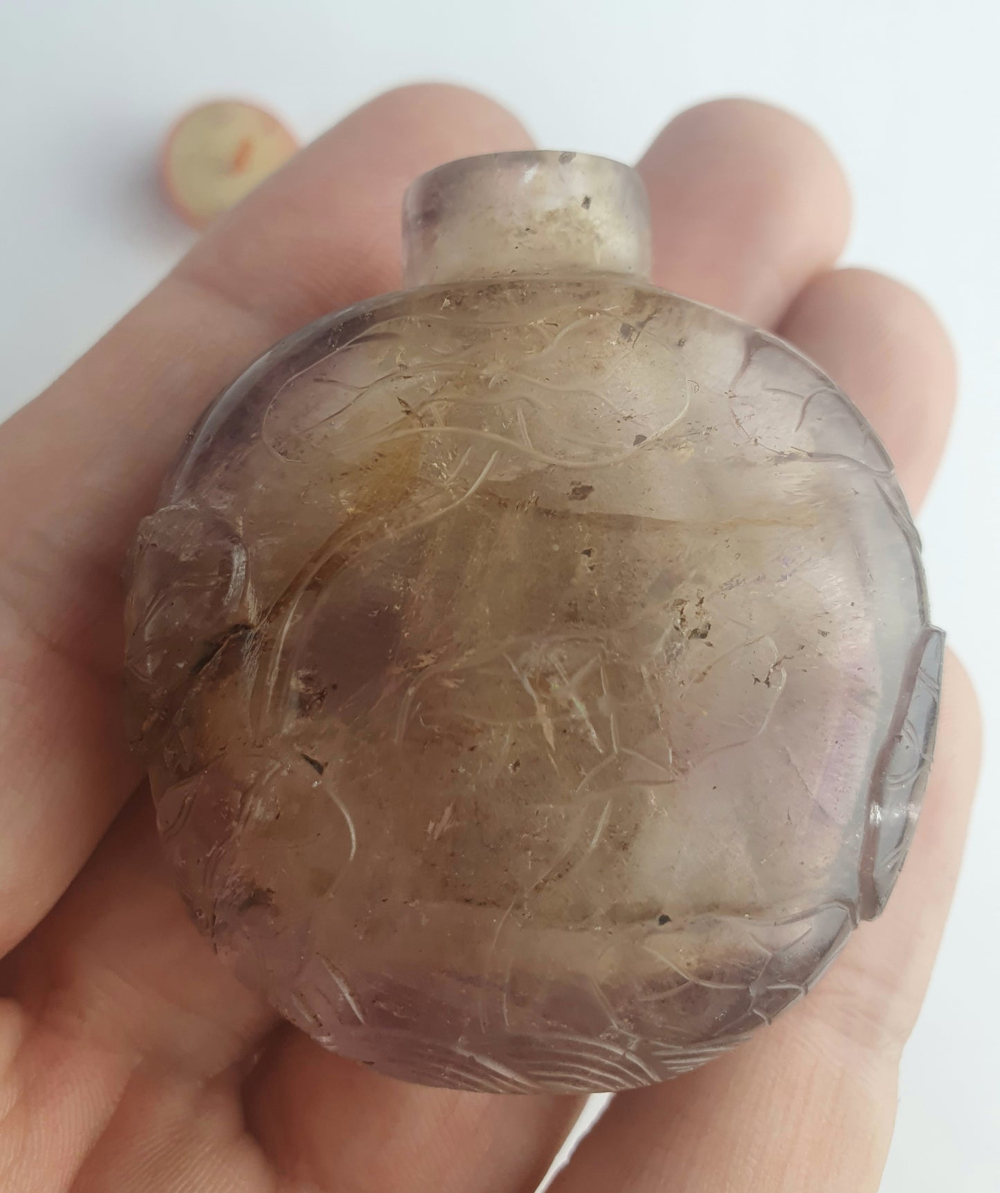 Chinese Qing Amethyst Snuff Bottle