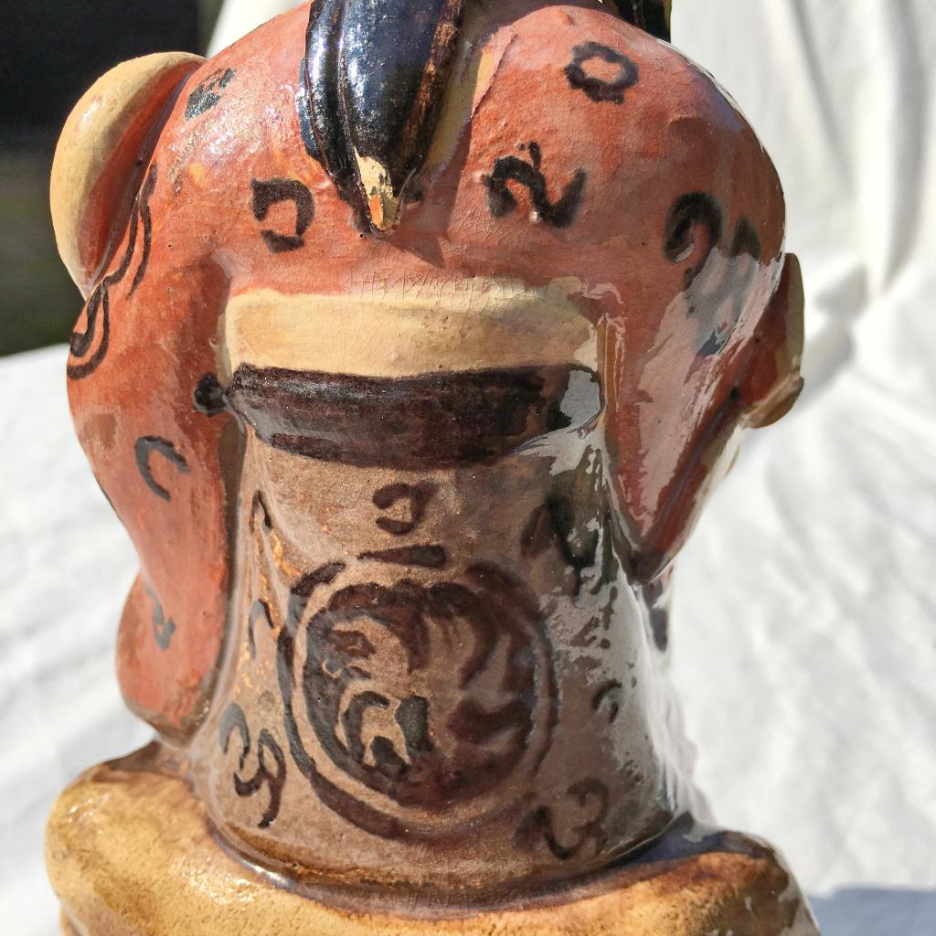 Chinese Polychrome Figure of Seated Guanyin