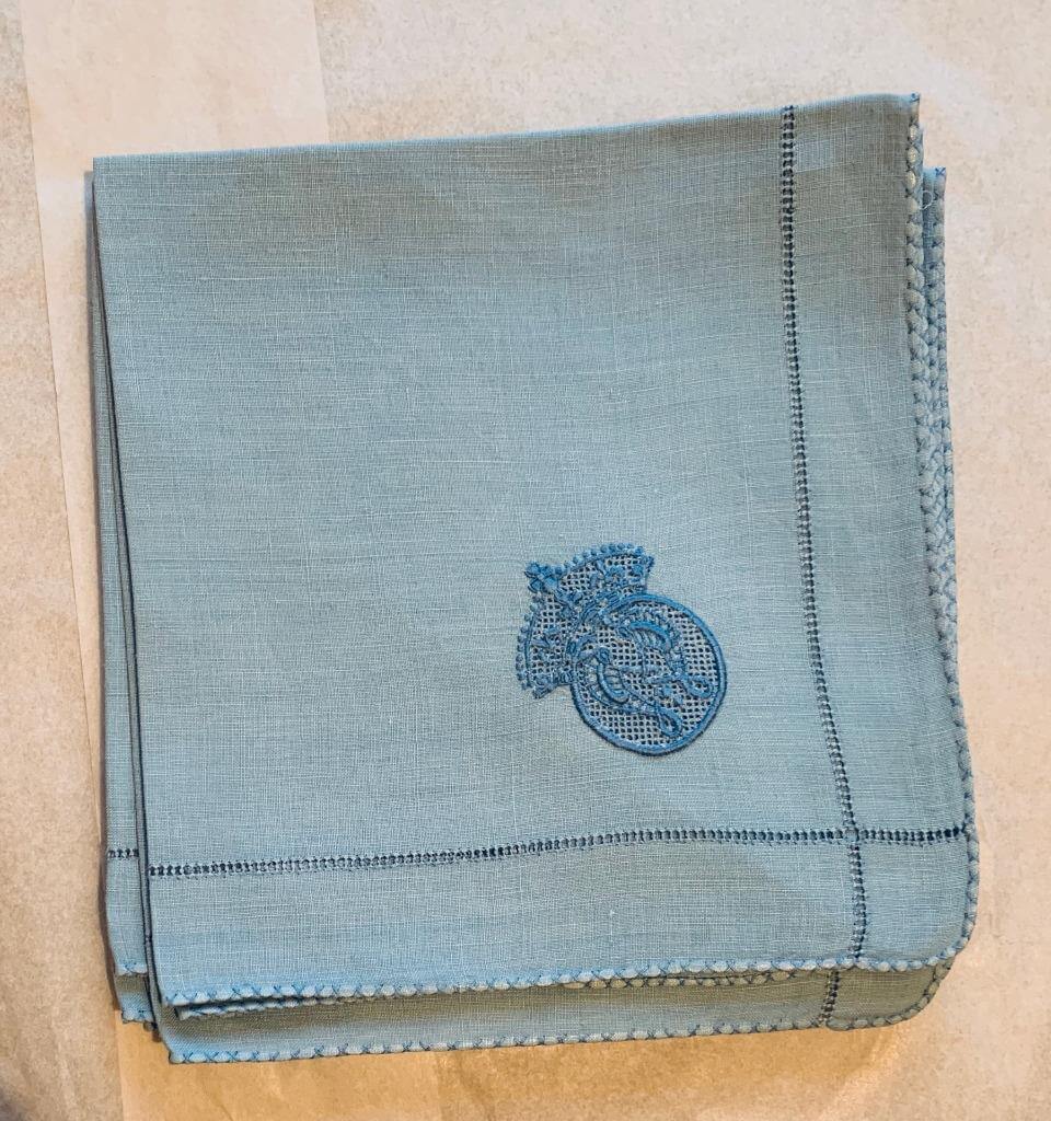 British Queen Mary Ciphered Linen Set