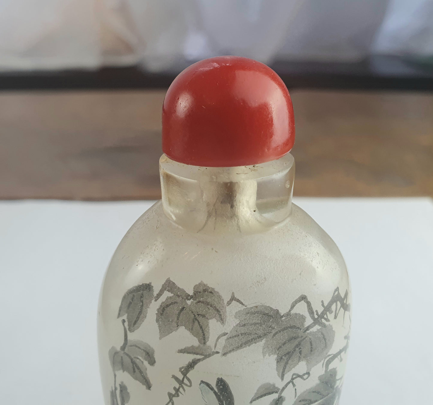 Signed Antique Chinese Snuff Bottle - Cats and Rabbits