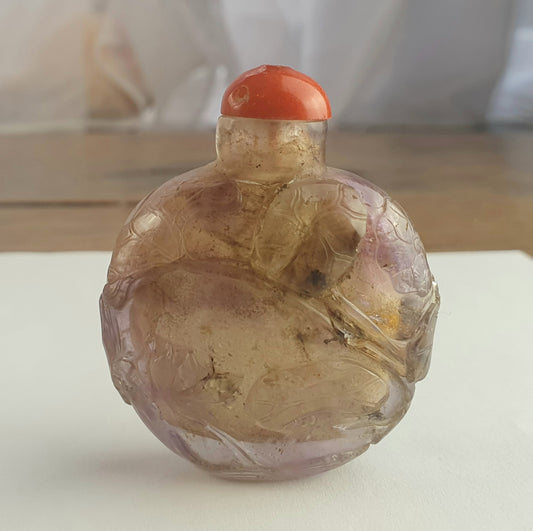 Chinese Qing Amethyst Snuff Bottle