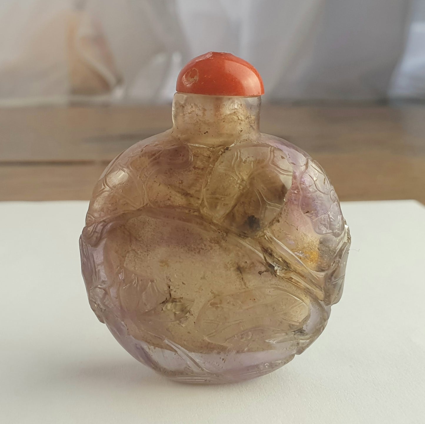 Chinese Qing Amethyst Snuff Bottle