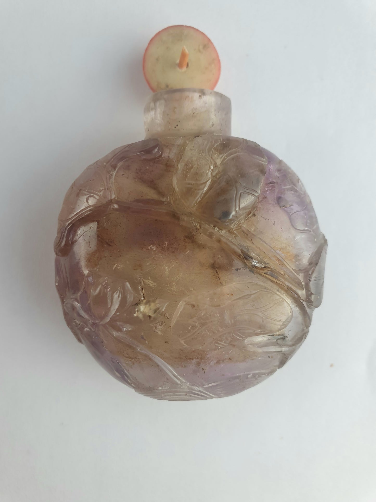 Chinese Qing Amethyst Snuff Bottle