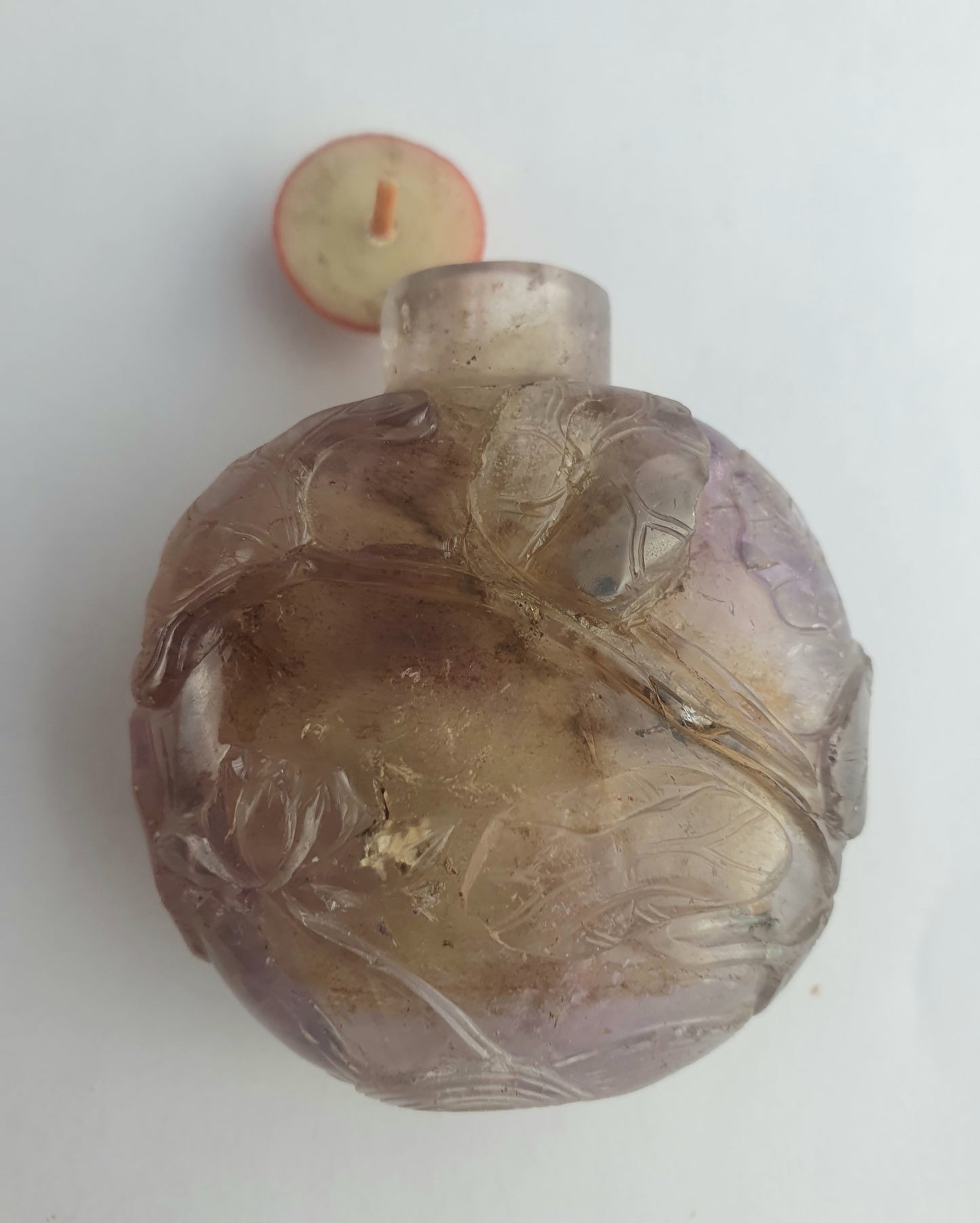 Chinese Qing Amethyst Snuff Bottle