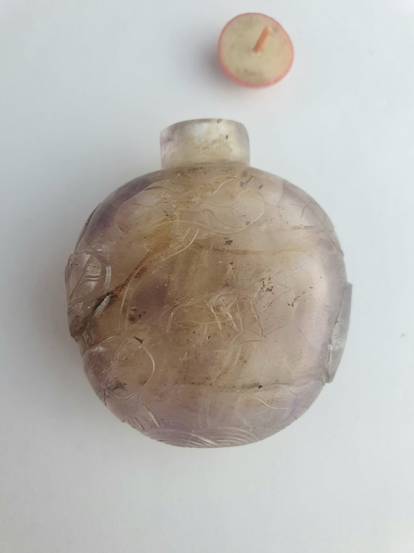 Chinese Qing Amethyst Snuff Bottle
