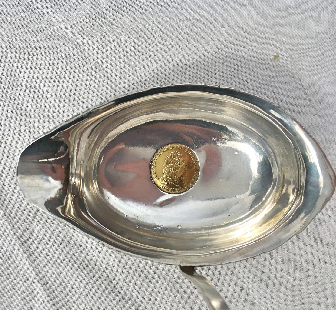 Georgian Gold and Silver Toddy Ladel