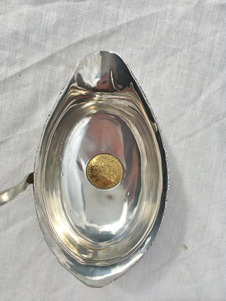 Georgian Gold and Silver Toddy Ladel