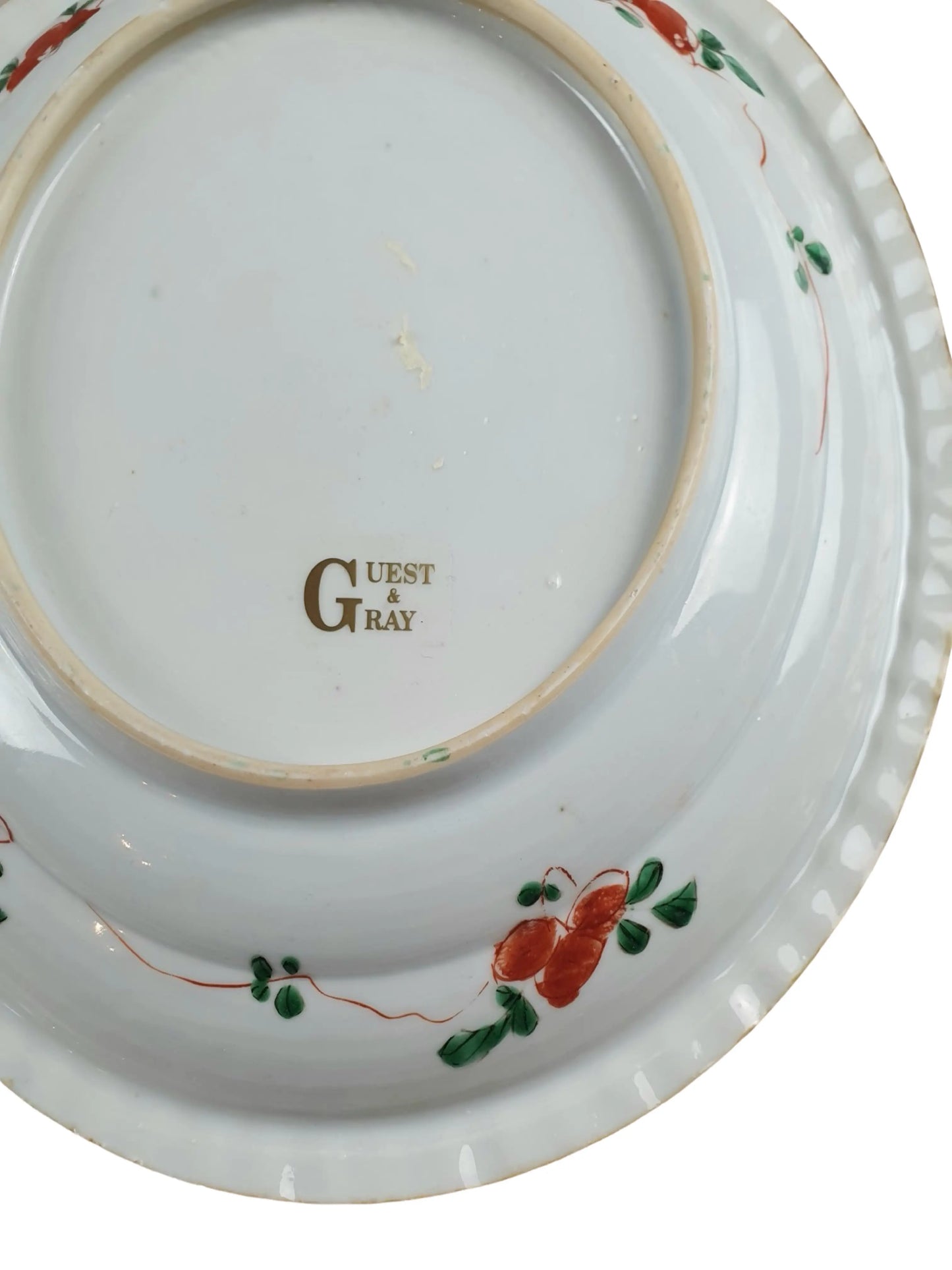 Exquisite Pair of Chinese Kangxi Famille Verte Pie Crust Plates (1661–1722)